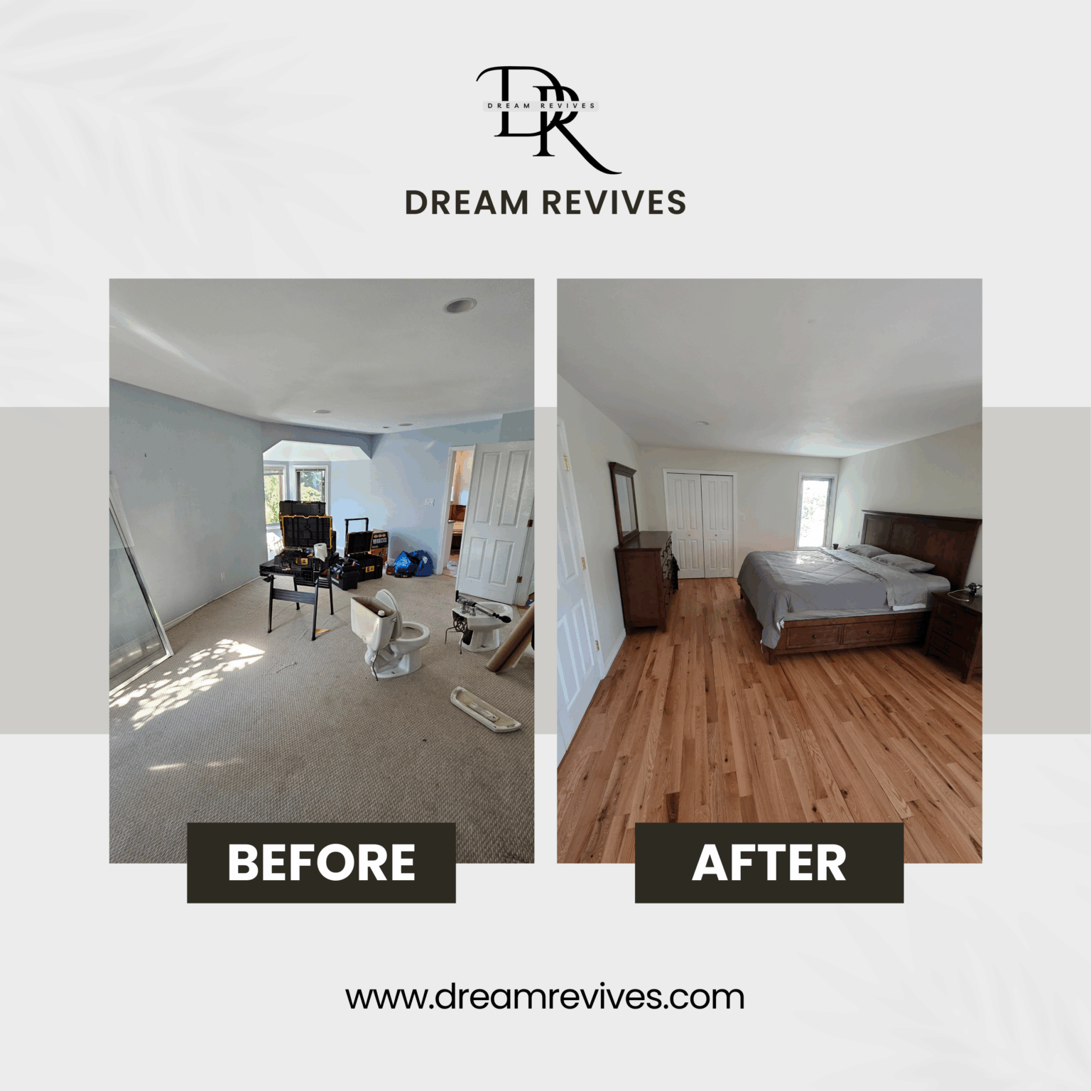 Hardwood flooring installation in West Vancouver living room renovation
